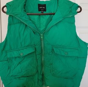 Love Tree Vibrant Green Puffer Vest